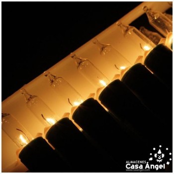 JUEGO 35 LUCES BLANCAS INTERMITENTES
