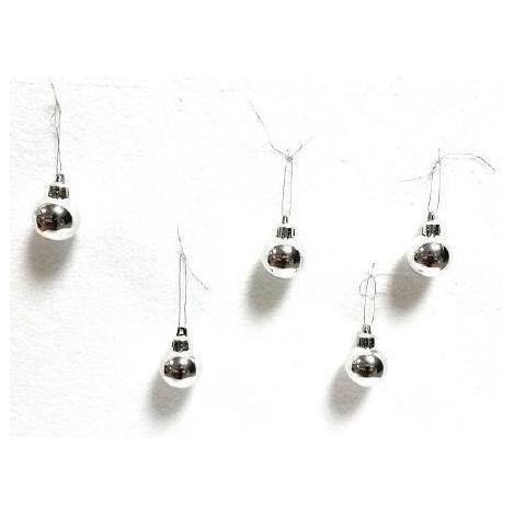 BOLAS NAVIDAD BRILLO BLISTER PLATA