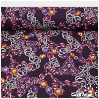 NEOPRENO DOBLE ESTAMPADO JOYAS 150cm