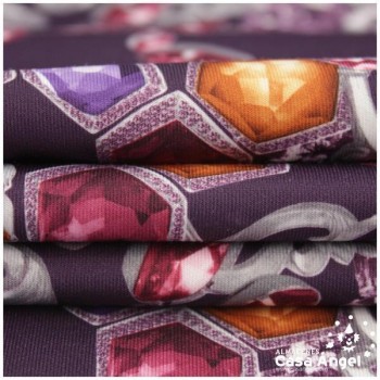 NEOPRENO DOBLE ESTAMPADO JOYAS 150cm