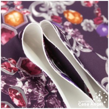 NEOPRENO DOBLE ESTAMPADO JOYAS 150cm