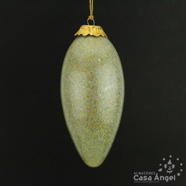 LÁGRIMA DECORATIVA DE CRISTAL DORADO
