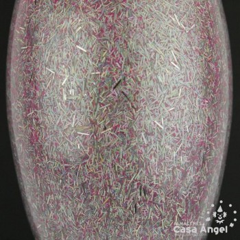 LÁGRIMA DECORATIVA DE CRISTAL ROSA