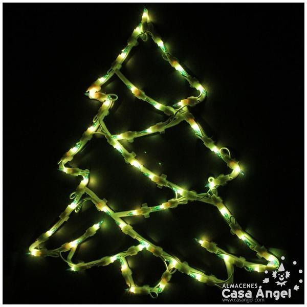 FIGURA ÁRBOL DE NAVIDAD CON 50 LUCES INTERMITENTES 45cm