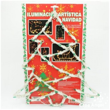 FIGURA ÁRBOL DE NAVIDAD CON 50 LUCES INTERMITENTES 45cm