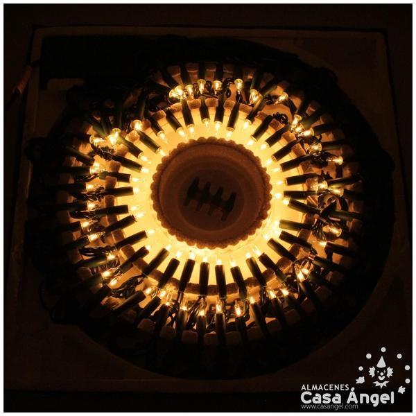 JUEGO DE 80 LUCES BLANCAS CON MÚSICA Y SECUENCIADOR