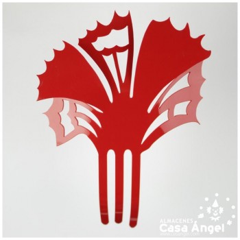 PEINETA CLAVEL DE ACRÍLICO 190X130mm