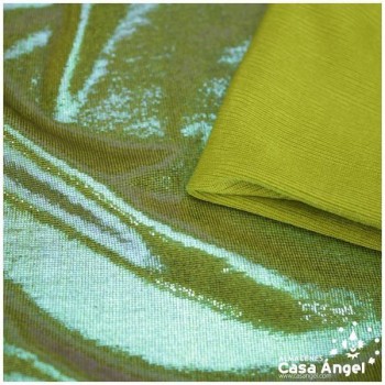PUNTO BISÚ VERDE OLIVA TORNASOL SERIE SLINKY 150cm