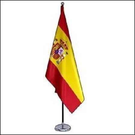 BANDERA Y PEANA DE MESA