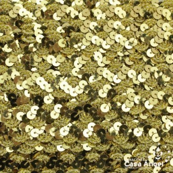PASAMANERÍA ONDULINA LÍNEA LENTEJUELAS BORDADAS 10mm