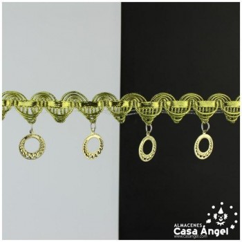 PASAMANERÍA FLECOS CON AROS 4cm