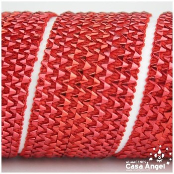 PASAMANERÍA ELÁSTICA CON LÁMINAS METALIZADAS EN ZIGZAG 42mm