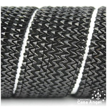 PASAMANERÍA ELÁSTICA CON LÁMINAS METALIZADAS EN ZIGZAG 42mm