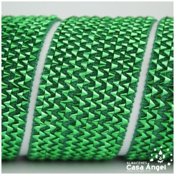 PASAMANERÍA ELÁSTICA CON LÁMINAS METALIZADAS EN ZIGZAG 42mm