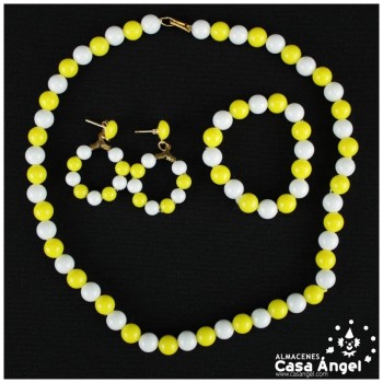 JUEGO FLAMENCO DE COLLAR PULSERA Y PENDIENTES