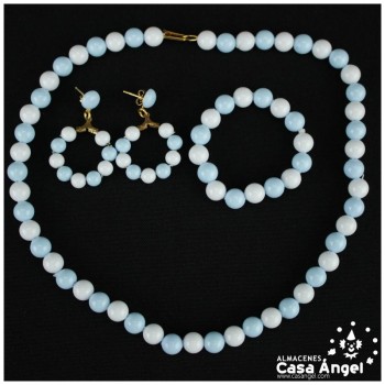 JUEGO FLAMENCO DE COLLAR PULSERA Y PENDIENTES