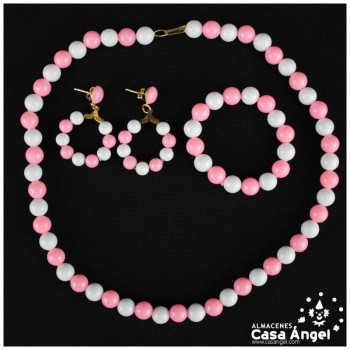 JUEGO FLAMENCO DE COLLAR PULSERA Y PENDIENTES