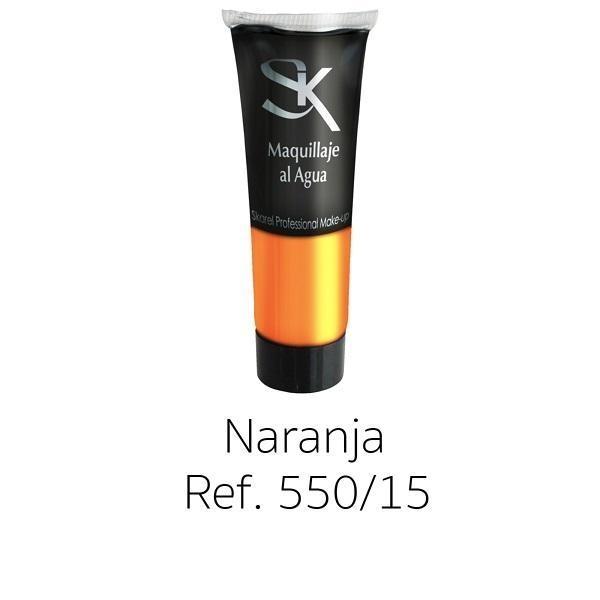 TUBO MAQUILLAJE AL AGUA NARANJA 30ml