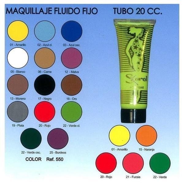 TUBO MAQUILLAJE FIJO AL AGUA 20ml