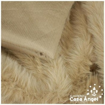 TEJIDO DE PELO COLOR BEIGE SERIE SUGAR 150cm