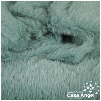TEJIDO DE PELO VERDE KAKI SERIE SUGAR 150cm