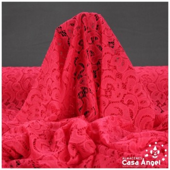 BLONDA ROJO ELÁSTICA DE ENCAJE SERIE FRATELLI 150cm
