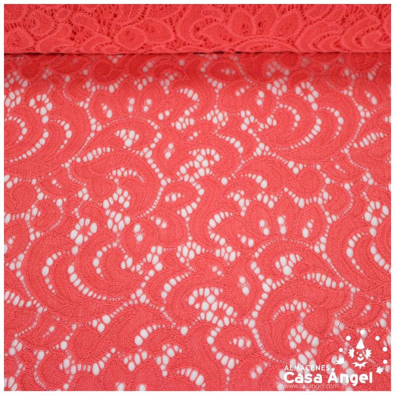 BLONDA CORAL ELÁSTICA DE ENCAJE SERIE FRATELLI 150cm