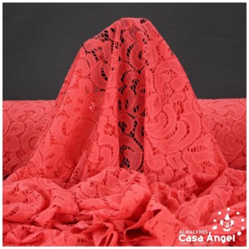 BLONDA CORAL ELÁSTICA DE ENCAJE SERIE FRATELLI 150cm