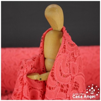 BLONDA CORAL ELÁSTICA DE ENCAJE SERIE FRATELLI 150cm