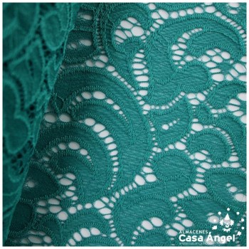 BLONDA VERDE BOTELLA ELÁSTICA DE ENCAJE SERIE FRATELLI 150cm