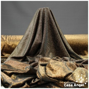 TERCIOPELO NEGRO CON PUNTOS ORO SERIE DANSEI 150cm