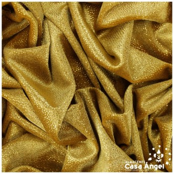 TERCIOPELO ORO CON PUNTOS ORO SERIE DANSEI 150cm