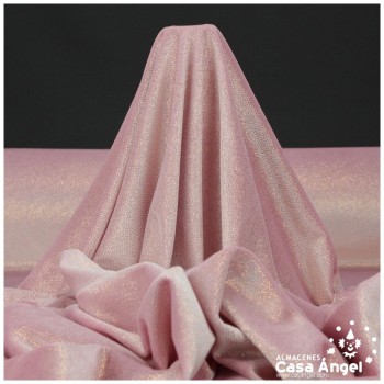 TERCIOPELO ROSA CON PUNTOS ORO SERIE DANSEI 150cm