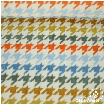 CORALINA ESTAMPADO PATA DE GALLO DEGRADADO RETRO 150cm
