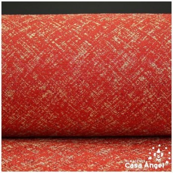 LONA JACQUARD ROJO LAMÉ SERIE JERUSALÉN 280cm