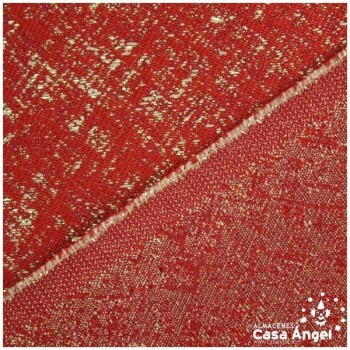 LONA JACQUARD ROJO LAMÉ SERIE JERUSALÉN 280cm