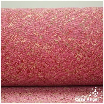 LONA JACQUARD FUCSIA LAMÉ SERIE JERUSALÉN 280cm