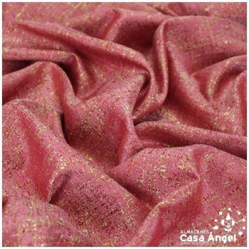 LONA JACQUARD FUCSIA LAMÉ SERIE JERUSALÉN 280cm