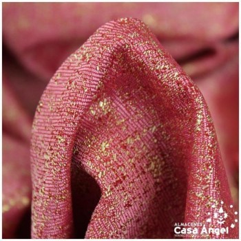 LONA JACQUARD FUCSIA LAMÉ SERIE JERUSALÉN 280cm