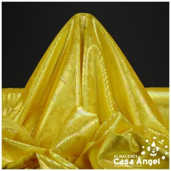 TERCIOPELO AMARILLO DE LYCRA SERPIENTE SERIE MAPANÁ 150cm