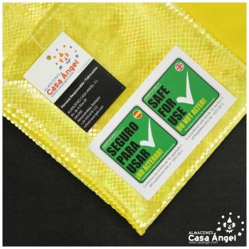 TERCIOPELO AMARILLO DE LYCRA SERPIENTE SERIE MAPANÁ 150cm