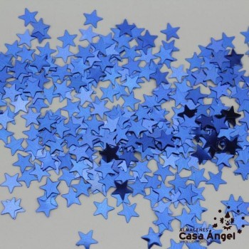 ESCARCHA DE ESTRELLAS COLOR AZUL A GRANEL