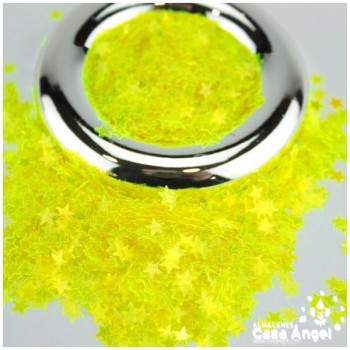 ESTRELLAS DE ESCARCHA AMARILLO FLÚOR 50gr