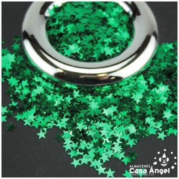 ESTRELLAS DE ESCARCHA VERDE 50gr
