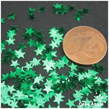 ESTRELLAS DE ESCARCHA VERDE 50gr