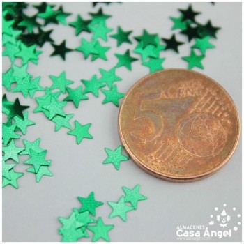 ESTRELLAS DE ESCARCHA VERDE 50gr