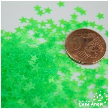ESTRELLAS DE ESCARCHA VERDE FLÚOR 50gr