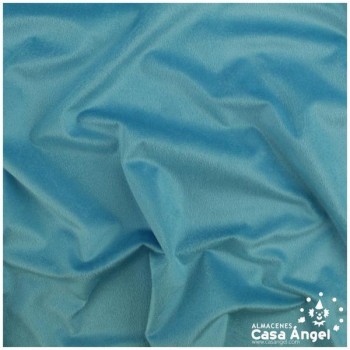 TERCIOPELO TURQUESA POLIÉSTER SERIE LUXOR 150cm