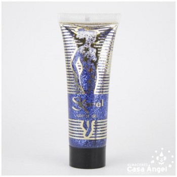 TUBO GEL GLITTER AZUL 20ml