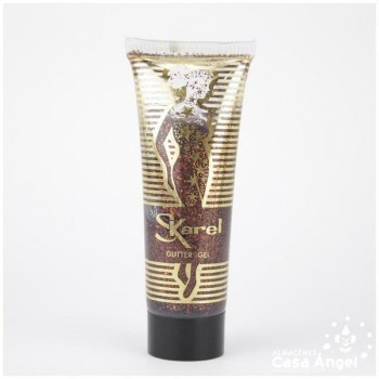 TUBO DE GEL GLITTER 20ml MARRÓN